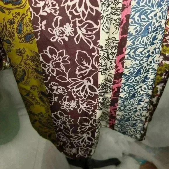 NWT 3XL Daniel Rainn Long Sleeve Scoop V-Neck Floral Boho Inspired Tunic Blouse - Picture 7 of 13